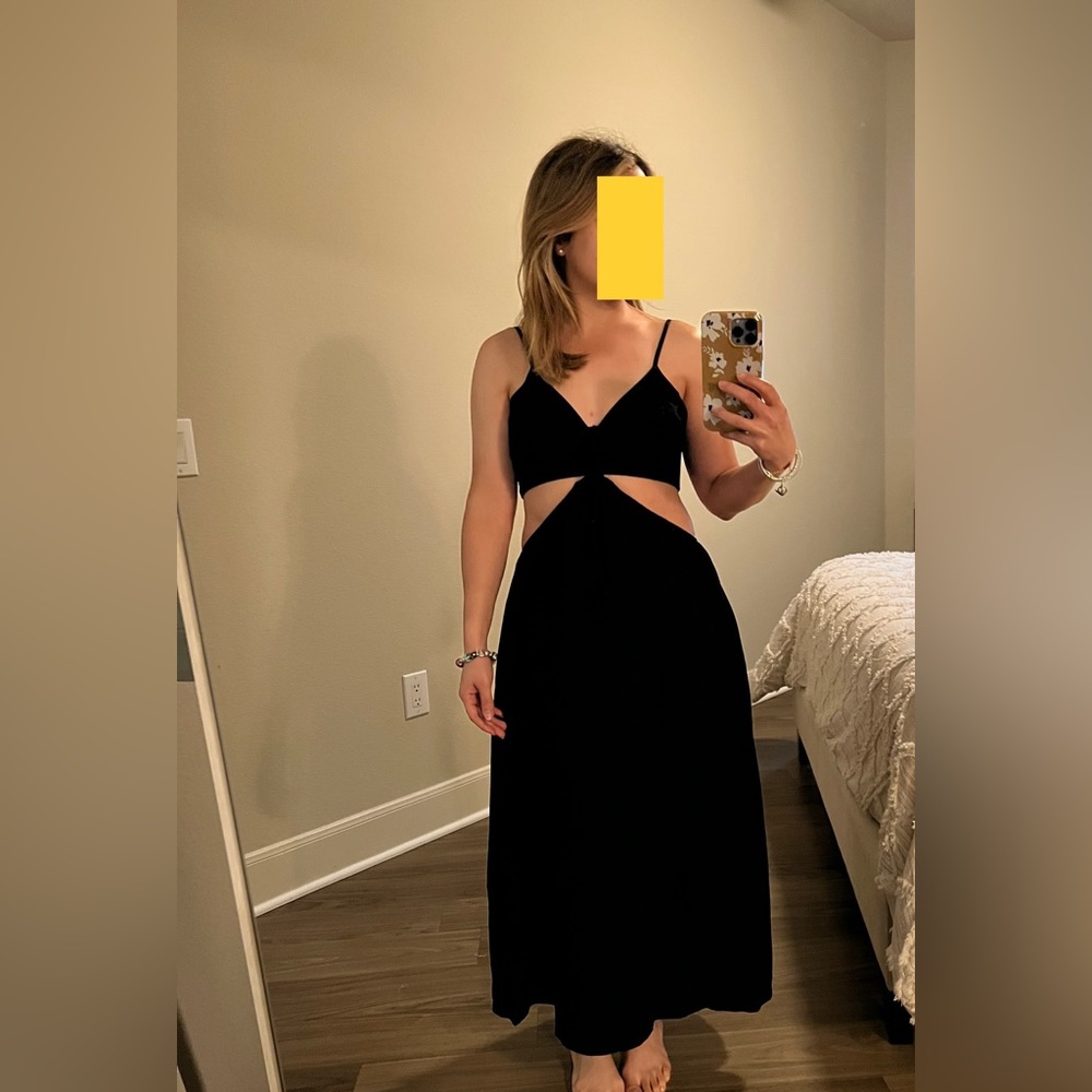 Re:named Black cut out Dress